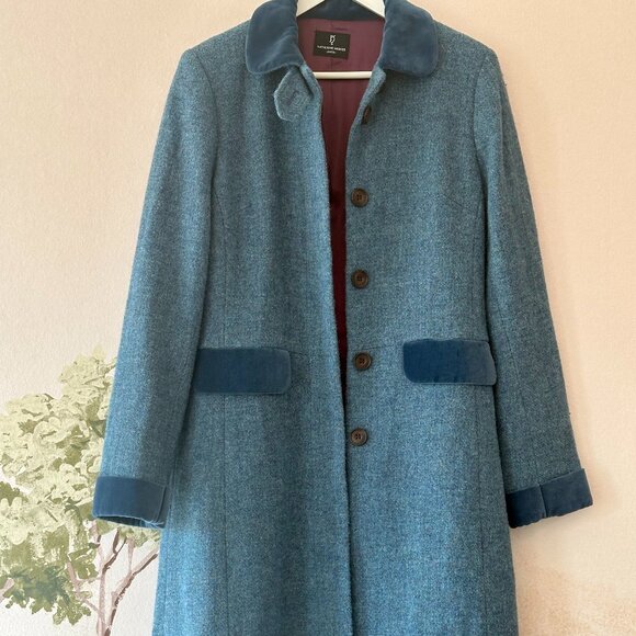 Kathrine Hooker British tweet wool coat - Picture 3 of 8